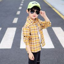 Boy shirt Long sleeves Spring section 6 years old Children 7 boys 8 lattes 9 clothes 10 spring autumn 12 Outer lap 13 pink lining clothes