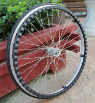 Wheelchair accessories rear wheel solid tire 24 inch assembly hand push ring wheelchair wheel elderly car inflatable rear big wheel