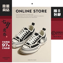 (ABS store)Canvas shoes super fire old net red beggar shoes womens casual shoes sports board shoes ins tide