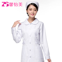 Xinyi beauty nurses clothing long sleeve doctors clothing pharmacy beauty salon work clothes white coat white coat doll round neck