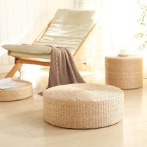 Straw-woven Pat mat floor home Japanese thick Meditation meditation mat floating window round lazy mat