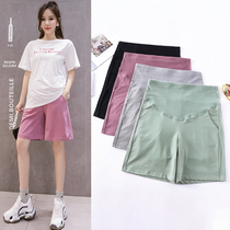 Pregnant womens shorts womens summer fashion large size casual pants outer wear thin bottoming pregnant womens pants summer 2021 new