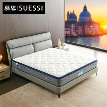 Suspi bed modern simple leather bed double bed 1 8 m real leather bed master bedroom light luxury leather bed Venice leather bed