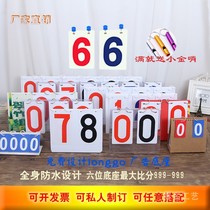 Scoreboard Basketball Game Digital card development custom-made number plate factory direct billiards environmental protection plastic PVC