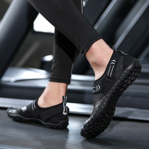 Indoor fitness shoes for men and women skipping shoes shock-absorbing treadmill shoes special gym training yoga five-finger sports shoes