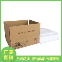 30-100 Egg Toshockproof Pearl Cotton Express Special Anti-Fall Foam Box Earth Egg Packaging Box Direct