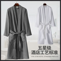 Bathrobe women long absorbent Spring and Autumn Winter bathrobe male coral velvet towel hotel couple nightgown autumn and winter