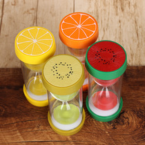 Hourglass timer 15 minutes child anti-fall 30 minutes creative fruit time sand bottle decoration gift