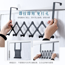 Door rear adhesive hook adjustable door rear adhesive hook Door upper clothes hook retractable creative adhesive hook nail-free door back type