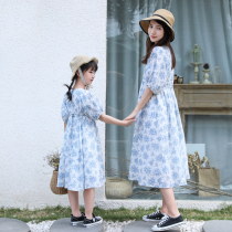 2022 Summer clothes New small Broken Flowers Holiday Wind Pure Cotton Pro dress Long dress Art Loose Mother Woman Dress Dress