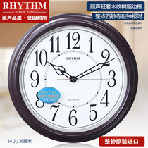 RHYTHM Lam wall clock living room European style retro luxury pastoral clock wall clock clock clock CMH726