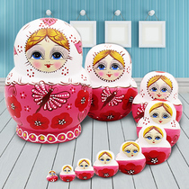 Russian sleeve 10 layers of tasteless children Puzzle Toys Gift Air-dry Linden wood Featured Handicraft B1