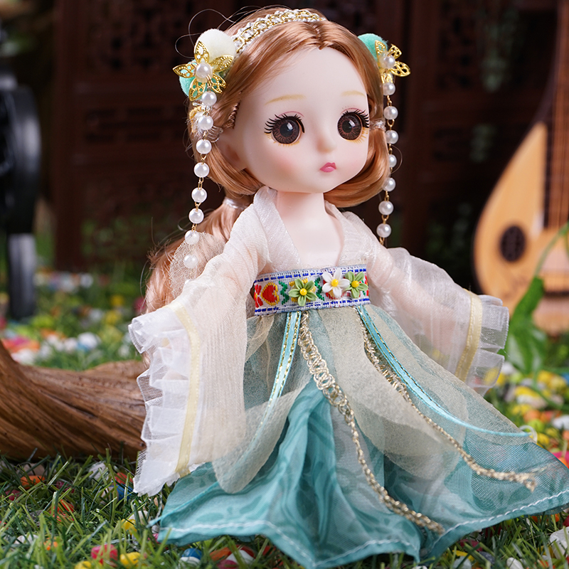 Ancient Costume Little Fairy Princess Han Dynasty Dress Change Doll Little Princess Girl Toy Children's Birthday Gift