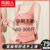 Pregnant womens underwear pregnant with special large code for gathering anti-sagging postpartum breast-feeding bra Summer thin breast-feeding bra