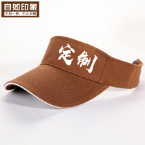 Male and female empty hat indoor tribute tea hat milk tea shop employee hat topless tea work hat can be customized pattern