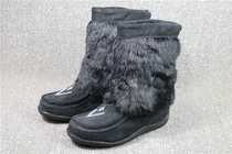 Foreign trade original single womens minus 15 degrees snow boots leather rabbit hair non-slip plus velvet ski boots outdoor hiking shoes