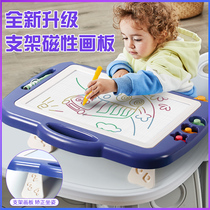 Childrens drawing board large magnetic writing board graffiti board color erasable children 1-3 years old toy baby home