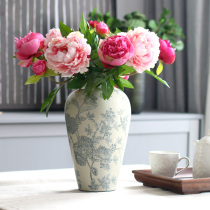 Huagui peony simulation flower decoration flower decoration Villa model room living room entrance fake flower decoration