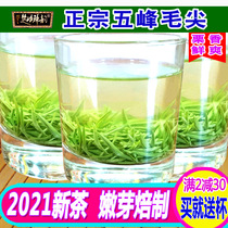Spot 2021 new tea Hubei tea head pick tender bud leaves green tea Yichang Alpine chestnut fragrance five peak buds Maojian 500g