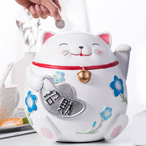 Wealth cat ornaments large wealth cat creative opening gift shop open personalized gift cashier desk piggy bank