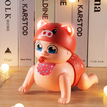 Baby learn to climb Toddler guide 6 to 12 months baby electric crawling doll 8 will climb toy Music climbing baby