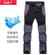 Assault pants mens spring and autumn thin breathable waterproof windproof pants trousers outdoor hiking soft shell rain-proof mountaineering pants