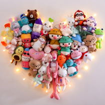 Doll hanging wall fixed grid plush toy storage display stand bedroom photo wall decoration ins shelf