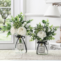 Simulation bouquet fake flower living room decoration ornaments Nordic ins table flower rose eucalyptus desktop floral display