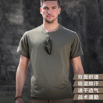 Archon Xia Sukan T-shirt Mens Outdoor Sports Round Neck Short Sleeve Multifunctional Army Fan Half-Sleeve Tactical Quick Dry Clothes