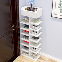 Multi-layer shoe rack Simple household economical space-saving family imitation solid wood shoe cabinet Dormitory door small shoe rack