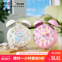 Zhenggang ZGOx Sanrio cartoon silent alarm clock for children and girls students dedicated bedside clock strong wake-up alarm