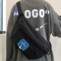 Commuter Day Family Chest Bag Tide Card Sport Single Shoulder Bag Casual Satchel Shopping Street Small Backpack Male Multifunction Diagonal Satchel