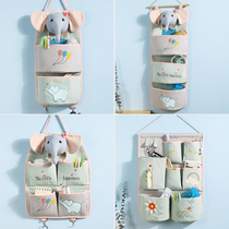 Fabric hanging mobile phone storage bag wall hanging wall hanging dormitory wall storage bag door rear hanging finishing storage bag