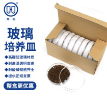 Glass culture petri dish with lid 90mm glass pindish culture medium with thickened high temperature resistant microbial cell culture laboratory bacteria culture petri dish