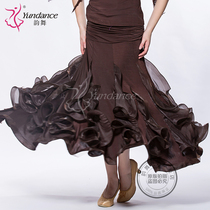 Rhyme dance modern dance skirt skirt skirt ballroom dance big swing dress new Waltz dance dress practice skirt