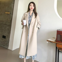 2022 This year's popular coat windbreaker coat women's long English style spring and autumn new high-end temperament women's clothing