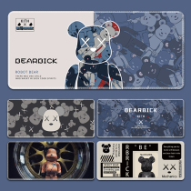 Bearbrick Building Bear mouse Mouse Mouse Mouse Mouse Mouse Mouse Mouse Mouse Bear Perimeter Table Mat Boomer Girls Keyboard Mat Desk Mat Desk Student Office Electric Race Internet Café Gaming Computer Mat Thickened lock edge Custom