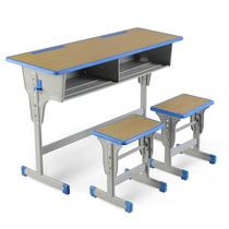 Home Liftable Factory Direct Sales Education Learning High-end School Tutorial Classroom Desk and Chair Training for Primary and Secondary School Students
