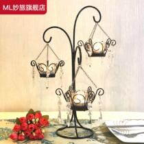 Nordic Style Iron Art Ins Wax Candlesticks Romantic Creative Home Pendulum candlelight dinner Christmas Wedding West dining 520