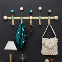 Nordic Light Luxury Iron Art Hooks Wall Hanging Wall Kitchen Entrance Door Racks Behind Door Ins Creative Hanging Hooks