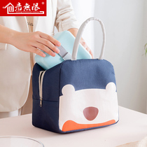 Lunch box bag insulation handbag Office worker fashion cute aluminum foil thickened with rice bag Hand-carried lunch bag