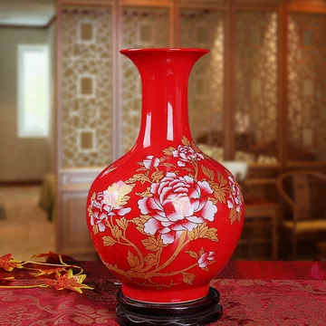 景德镇陶瓷器郎红釉花瓶-景德镇陶瓷器郎红釉花瓶促销价格、景德镇陶瓷