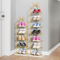 Mini Net red shoe rack small narrow door children super narrow slit shoe cabinet baby simple home shoes storage shelf