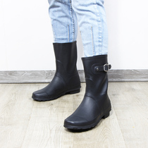 Rain boots galoshes water shoes womens spring and autumn new Korean fashion cute floral non-slip rubber rain boots rubber shoes