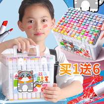 Kaba Bear Mark Pen Children 24 Color 36 Color 48 Color 60 Color 80 Color 120 Color Animation Special Mark Set Acrylic Double Head Square Marker Oily Water Marker Mark Pen