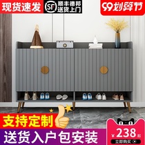 Light luxury shoe cabinet home door large capacity simple modern entrance hall Hall Hall Hall Nordic home storage shoe cabinet solid wood