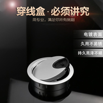 Computer desk threading hole cover hole decoration cover line hole cover plate hole through the line trace box trace occlusion hole cover