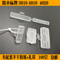 Plastic 3010 waterproof transparent wire and cable signage sign logo frame cable tie marking listing