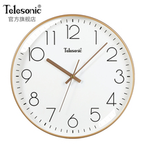 TELESONIC Uranus Nordic simple living room wall clock creative clock Bedroom mute decorative QUARTZ clock