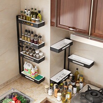 Kitchen Corner Swivel Seasoning shelving Shelving Wall-mounted Multifunctional Seasonings Condiment Condiment Containing Shelf